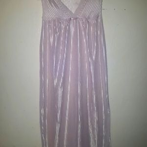 Vintage blush-pink nylon nightgown